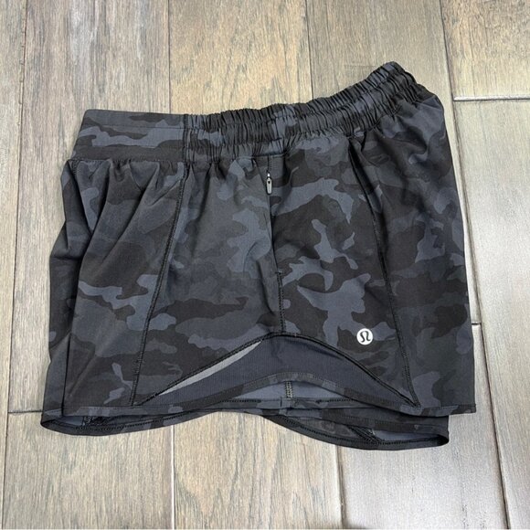 Lululemon Hotty Hot Short II *Long 4" Incognito Camo Multi Grey / Black - Picture 3 of 8